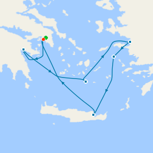 Grecian Rhapsody, Athens (Piraeus) R/Trip - Fly Cruise