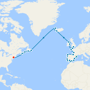 Grand Cultural Crossing with Barcelona and New York Stays