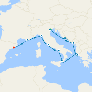 Venetian & Roman Revelry from Fusina to Barcelona with Venice Stay