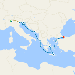 Lake Como & Venice Stays with Adriatic to Istanbul
