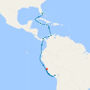 Panama Canal from Miami to Lima with Miami Beach Stay