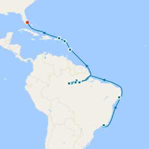 Amazonian Exploration with Rio de Janeiro and Miami Beach Stays