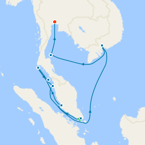 Singapore & Rhapsody in Repose to Bangkok with Stays