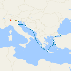 Aegean & Adriatic Coasts with Istanbul, Venice and Lake Como Stays