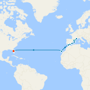 Transatlantic with Barcelona and Orlando Stays