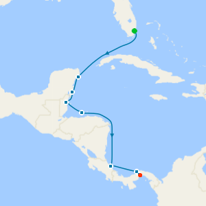 Central American Seas from Miami to Panama City