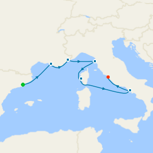 A Journey of New Year Festivities through the Splendid Mediterranean from Barcelona