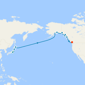Tokyo, Japan & Alaska to Vancouver with Stay