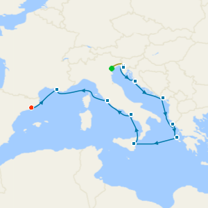 Treasures Though Time with Venice and Barcelona Stays