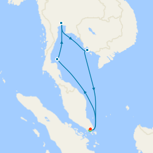 A Journey of Tropical Shores & Historic Treasures from Singapore with 1 Nt Stay