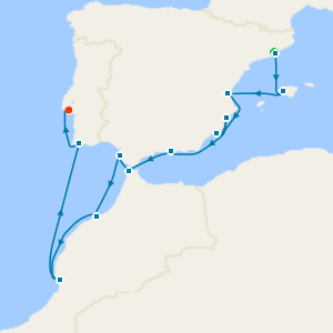 Springtime from Barcelona to Lisbon with Stay