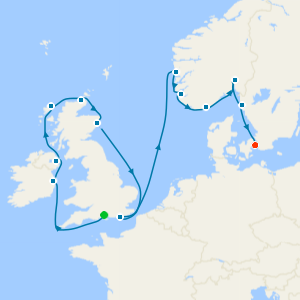 Castles of Ice & Stone from Southampton to Copenhagen with Stay