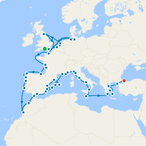 Grand Royals To Relics from Southampton to Istanbul with Stay