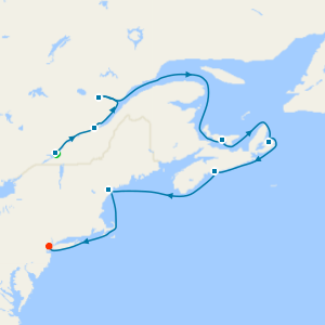 Lighthouses & Harbours of Canada & New England from Montreal with Stay