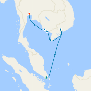 A Journey fr. Dynamic Landscapes to Tropical Harmony with Singapore & Bangkok Stays