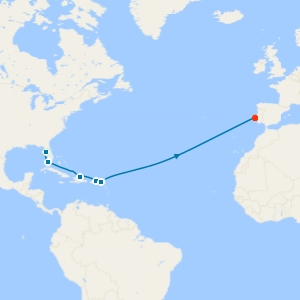 Transatlantic from Tampa to Lisbon with Stay