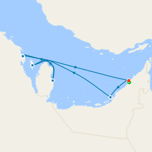 A Journey from Shimmering Skylines to the Gulf's Hidden Gems from Dubai - Fly Cruise