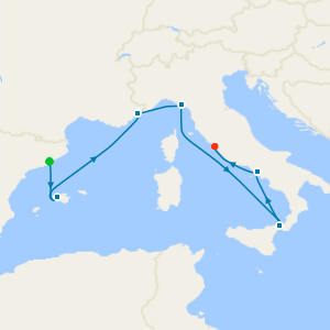Italy, France & Spain Fly Cruise from Barcelona