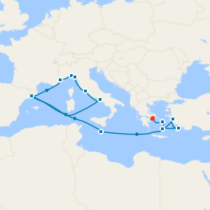 Western & Eastern Mediterranean Fly Cruise from Barcelona