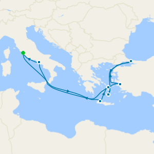 Greece, Turkey & Italy Fly Cruise from Rome