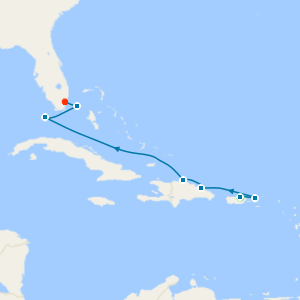 A Journey through the Caribbean's Rich History & Palm-Shaded Paradise from San Juan - Fly Cruise