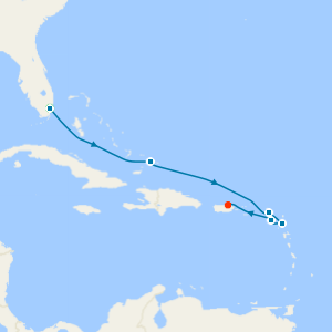 A Journey through Iconic Caribbean Islands & Underwater Wonders from Miami - Fly Cruise