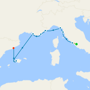 Coastal Kaleidoscope from Rome with Stay