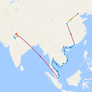 Great Wall, Terracotta Warriors, Southbound Asian Allure, India's Tigers & Golden Triangle