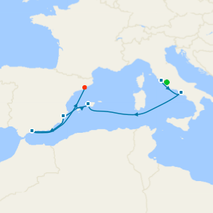 Western Mediterranean from Rome with Stay