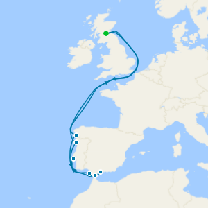 Sunlit Shores of Spain, Portugal & Gibraltar from Rosyth