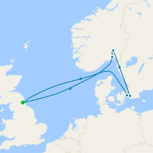 Cosy Capitals of Scandinavia at Easter from Newcastle