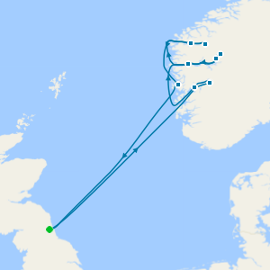 Scenic Fjords of Norway from Newcastle