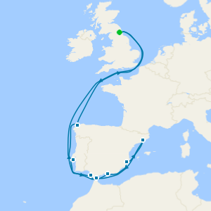 Sunlit Shores of Spain from Newcastle