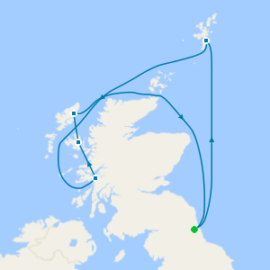 Remote Isles of Scotland from Newcastle