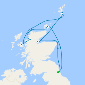 Scenic Islands & Highlands of Scotland from Newcastle