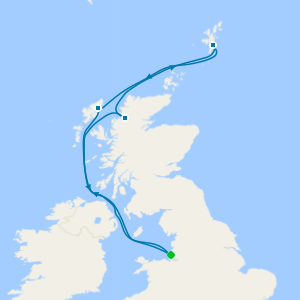 Remote Isles of Scotland from Liverpool