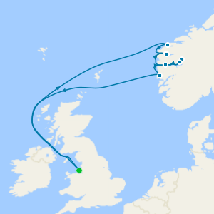 Fjords & Mountains of Norway from Liverpool
