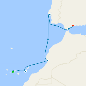 Spain, Portugal & Canary Islands from Tenerife