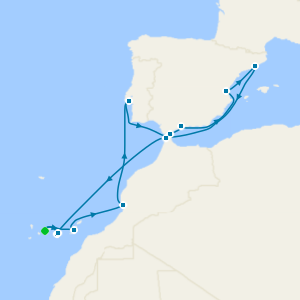Spain, Portugal & Canary Islands from Tenerife