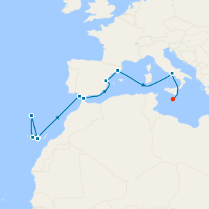 Spain, Portugal & Canary Islands from Tenerife to Malta