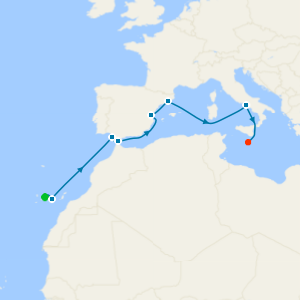 Spain, Italy & Malta from Tenerife