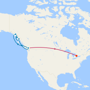 Alaska with Hubbard Glacier from Vancouver & Toronto & Niagara Falls with Stays