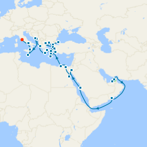 Grand Arabia to the Adriatic from Dubai with 1 Nt Stay