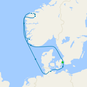 Fjords and Norway from Copenhagen