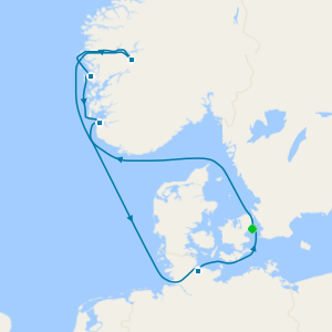 Fjords and Norway from Copenhagen