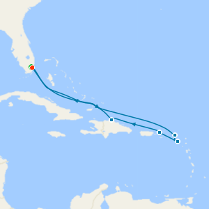 Caribbean from Miami with 1nt Stay