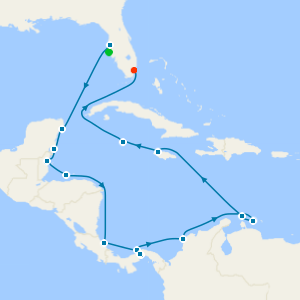 Sarasota, Florida 5nt Stay with Grand Panama Canal Connoisseur from Tampa