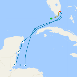 Key West, Florida 5nt Stay inc. Convertable Car Hire with Caribbean Round-Trip from Miami