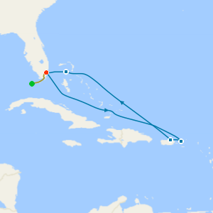 Key West, Florida 5nt Stay inc. Convertable Car Hire with Eastern Caribbean & Perfect Day from Miami