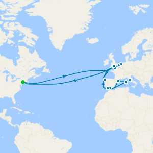 Mediterranean & Northern Europe from New York